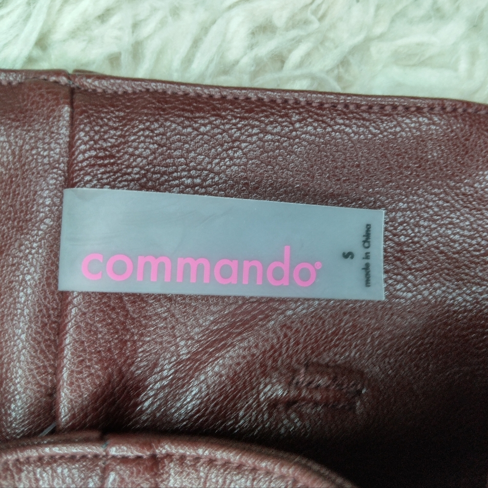 New Commando Faux Leather Paperbag Pants Size S - Picture 7 of 13